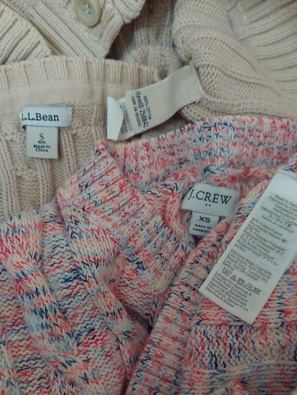 Bundle Abercrombie Sloan Pants 00 & J Crew L.L.Bean Old Navy Handknit Sweaters - Picture 15 of 16